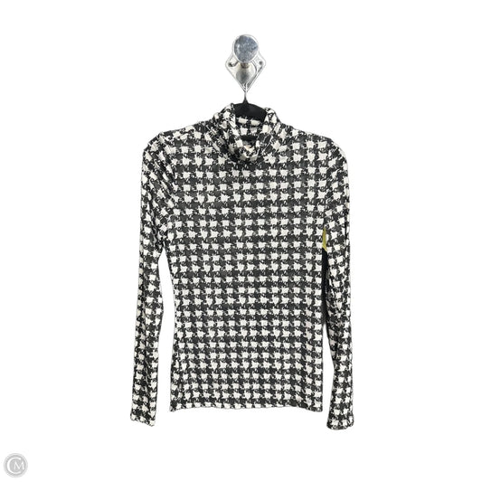 Top Long Sleeve By Philosophy In Black & White, Size: Xs