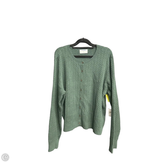 Sweater Cardigan By Old Navy In Green, Size: 2x