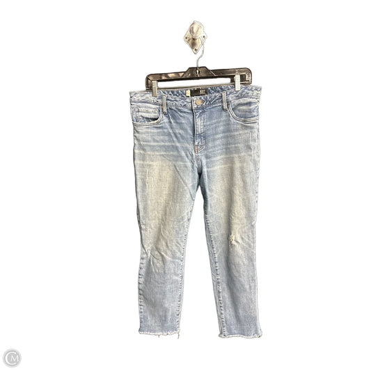 Jeans Straight By Kut In Blue Denim, Size: 14