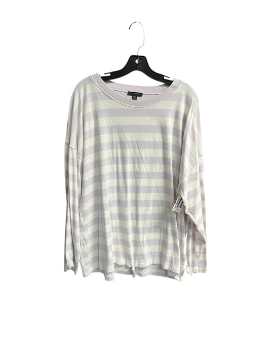 Top Long Sleeve Basic By J. Crew In Striped Pattern, Size: Xl