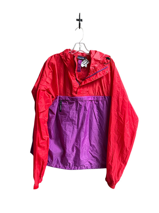 Jacket Windbreaker By Patagonia In Purple & Red, Size: L