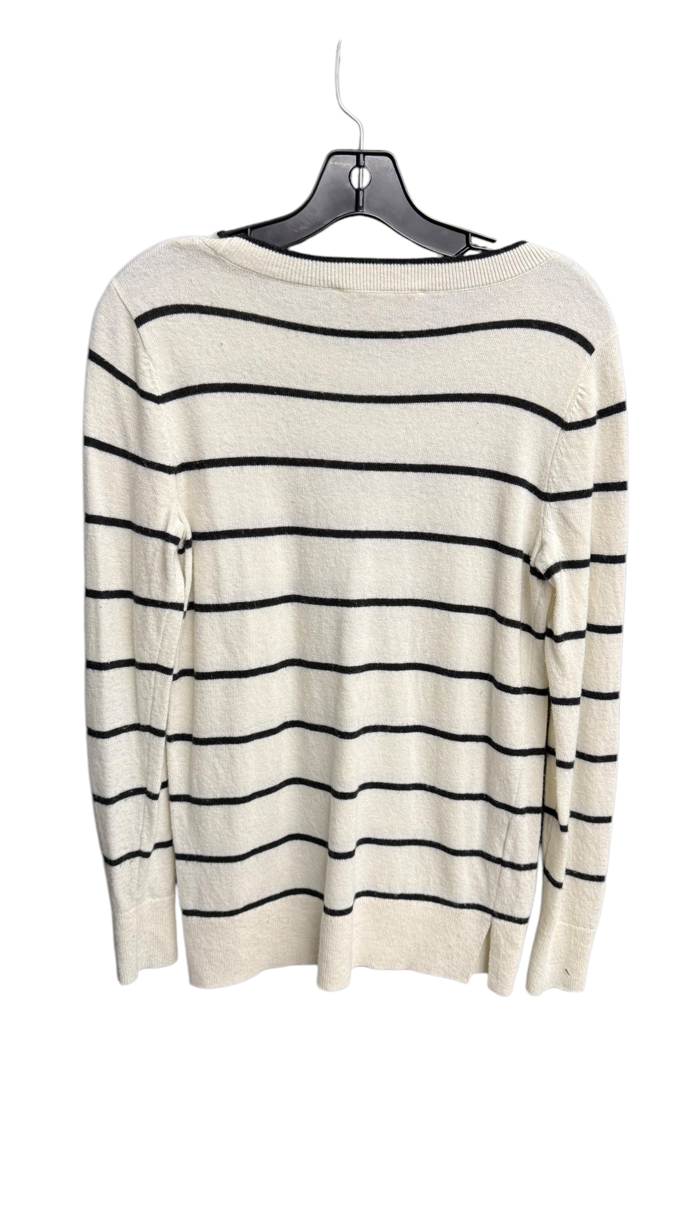 Top Long Sleeve By Loft In Striped Pattern, Size: S