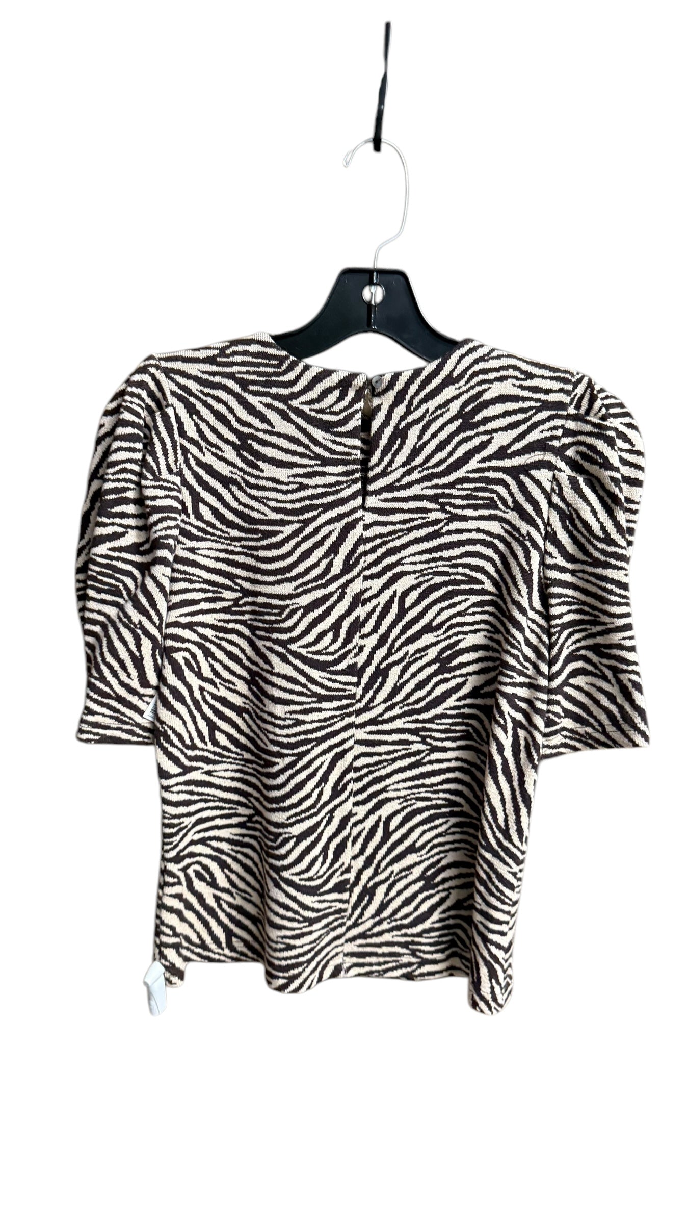 Top Long Sleeve By Lucy Paris In Zebra Print, Size: Xs