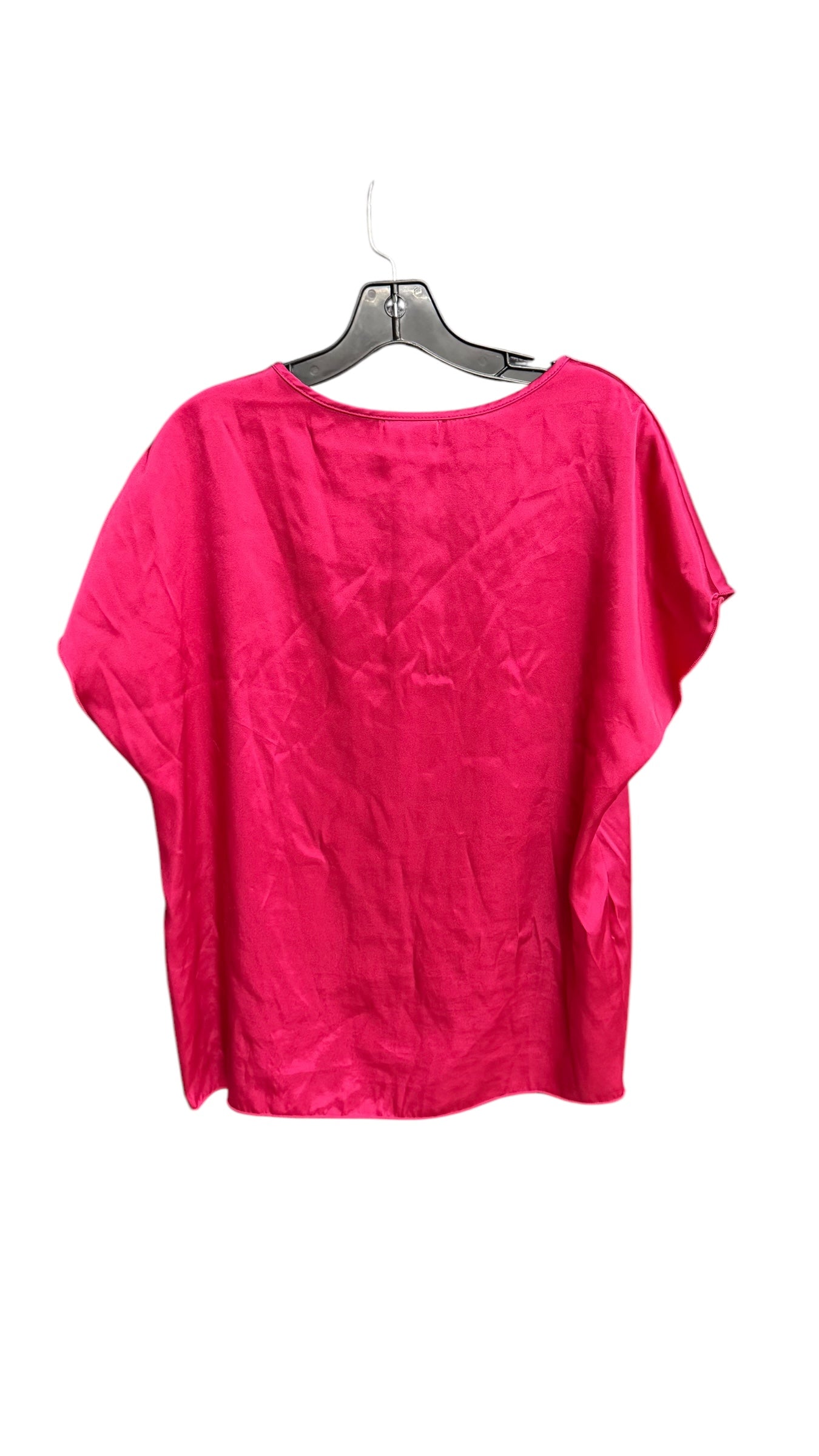 Top Short Sleeve By Nicole Miller In Pink, Size: L