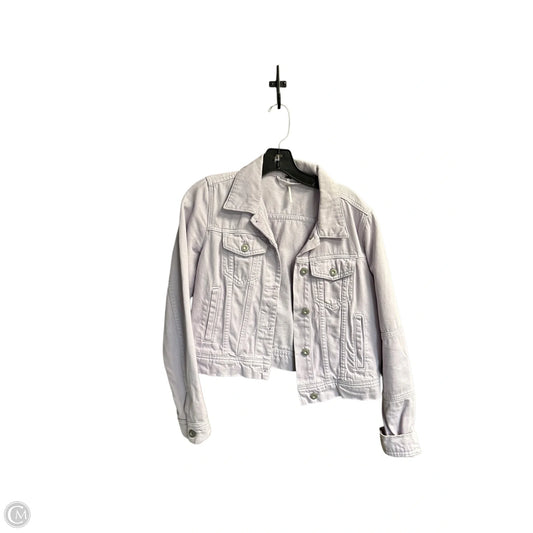Jacket Denim By Free People In Purple, Size: Xs