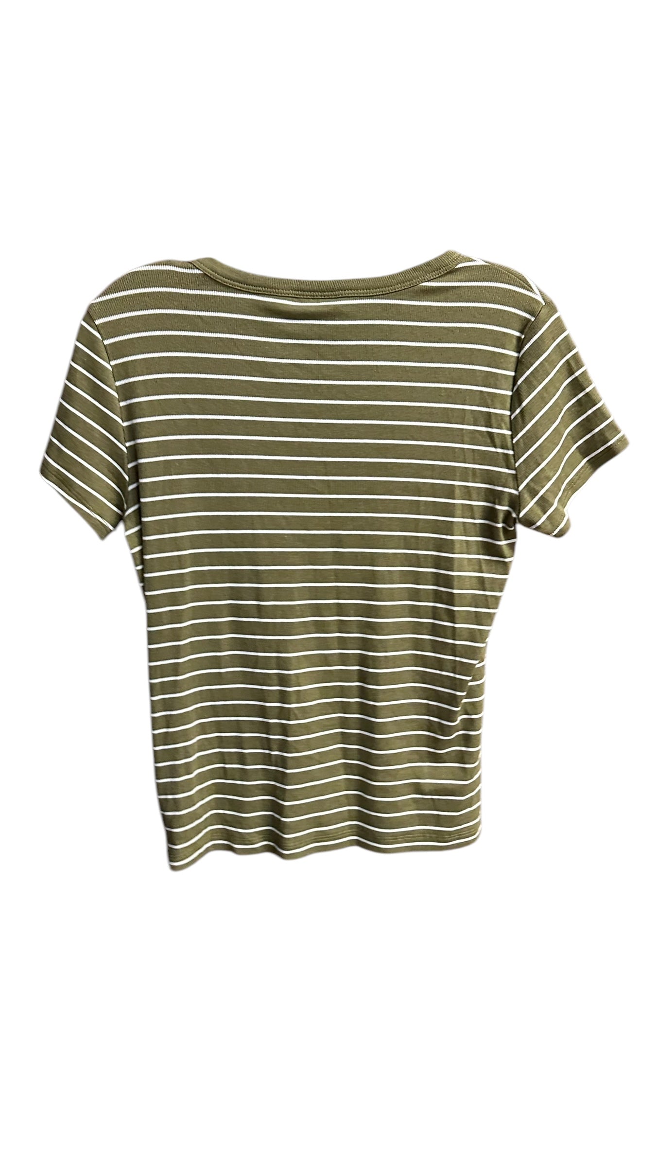 Top Short Sleeve Basic By C And C In Striped Pattern, Size: M