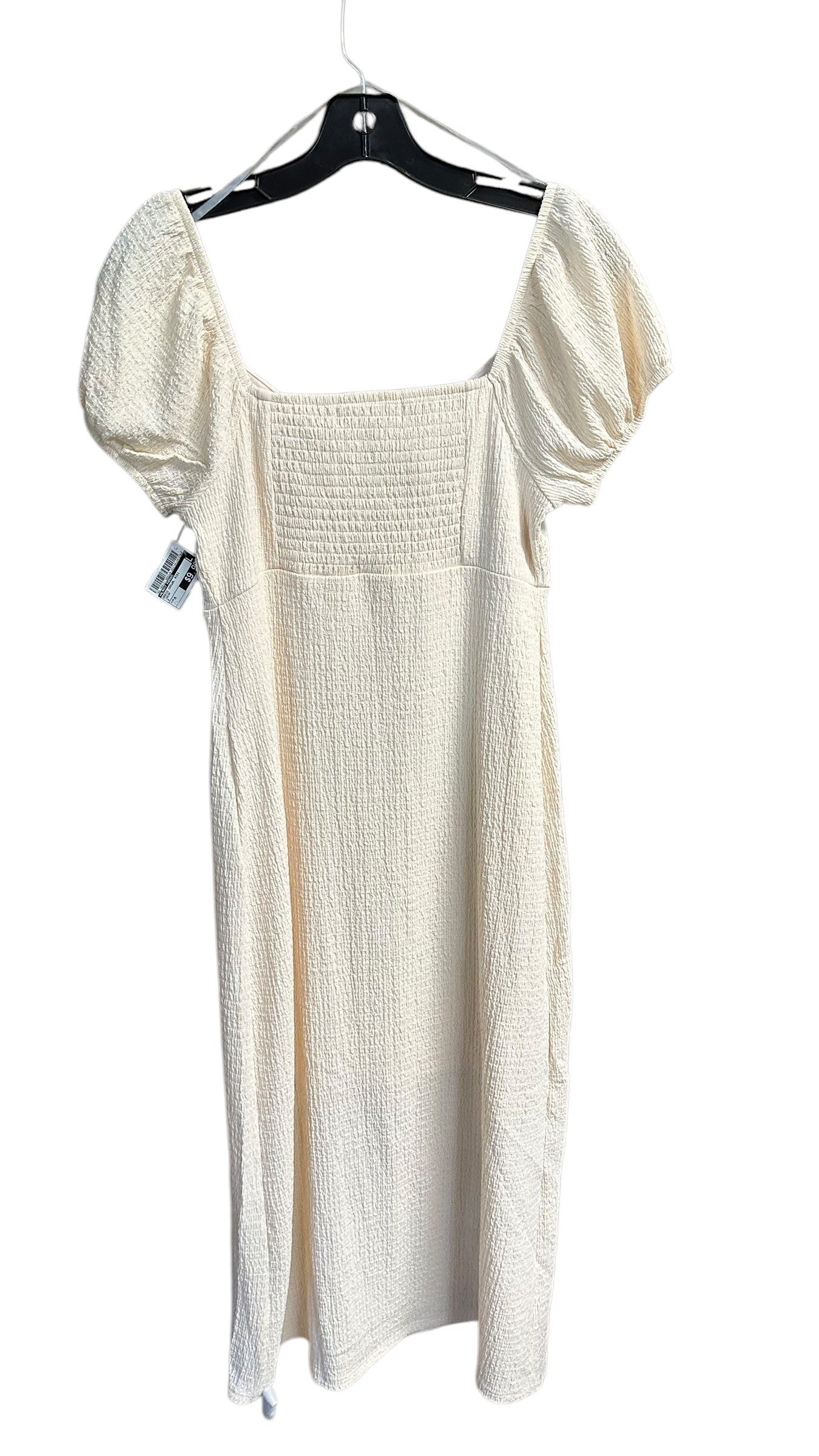 Dress Casual Midi By Almost Famous In Cream, Size: M