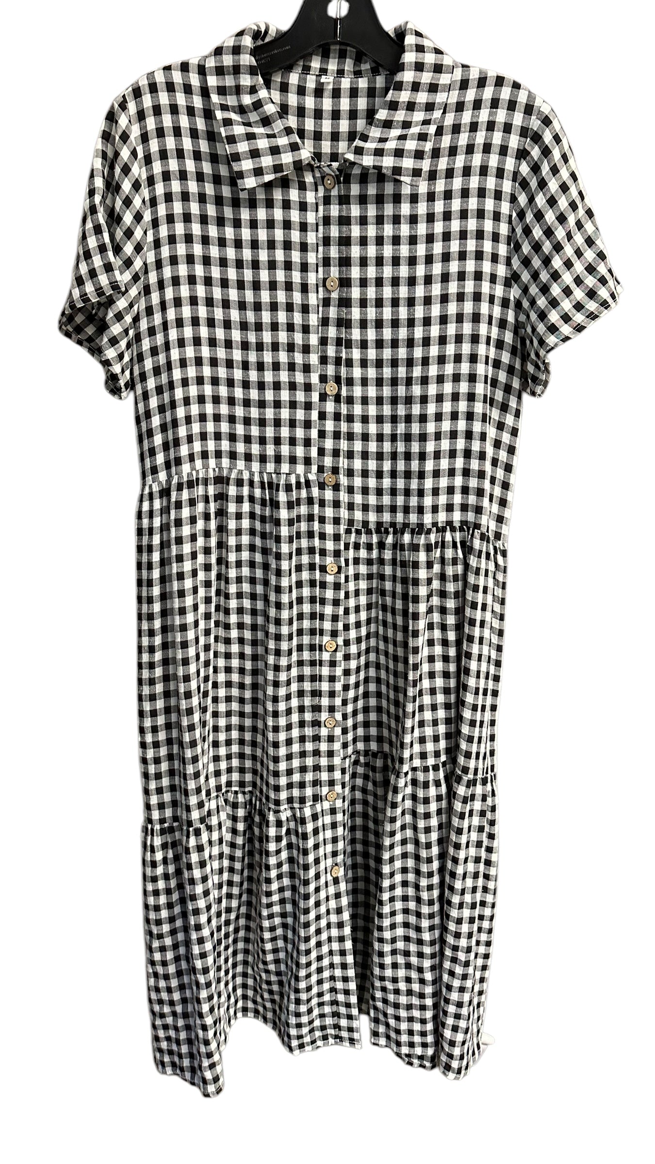 Dress Casual Midi By Clothes Mentor In Checkered Pattern, Size: M