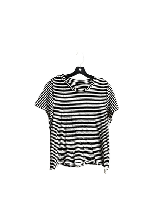 Top Short Sleeve Basic By Gap In Striped Pattern, Size: M