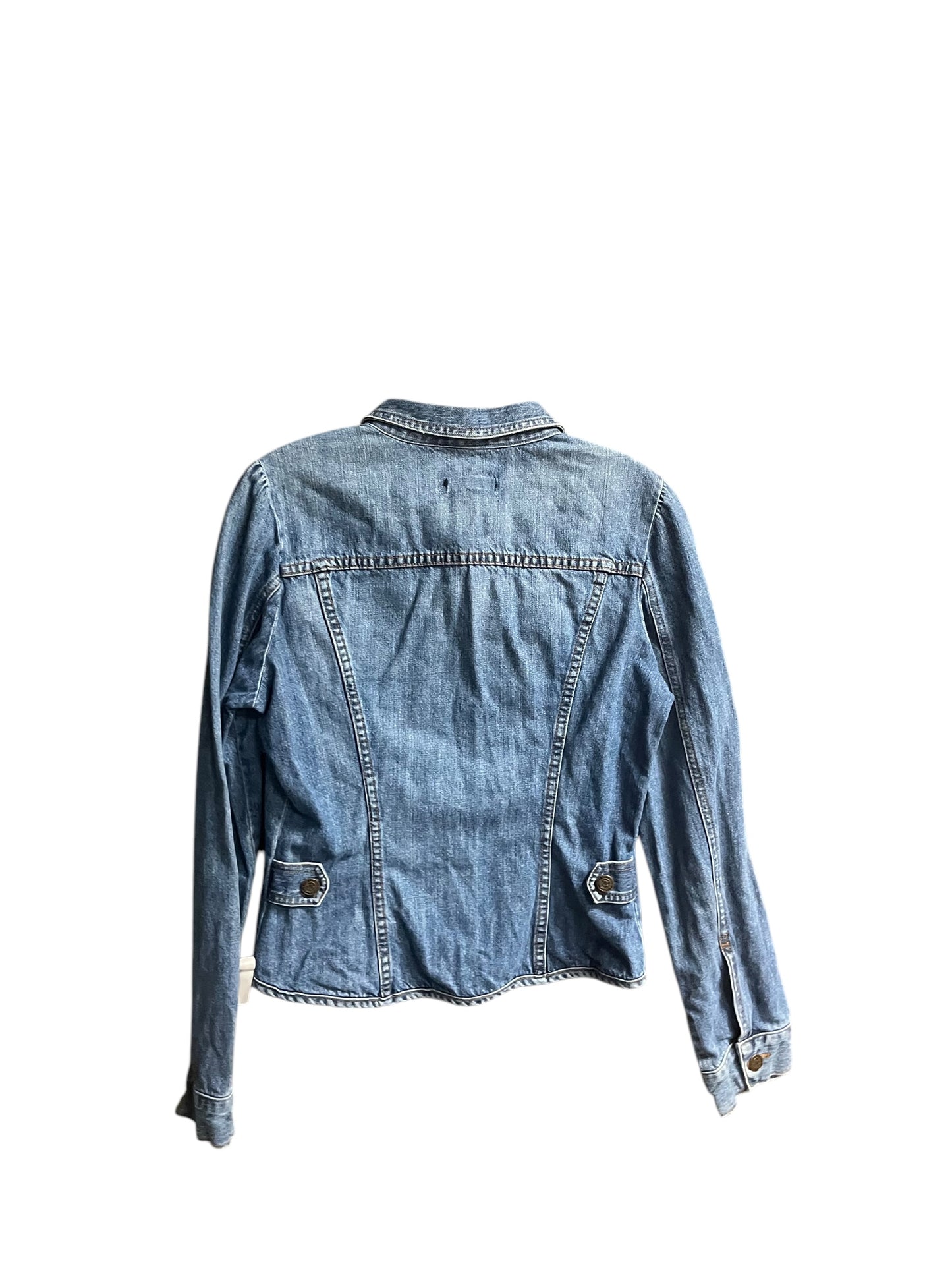 Jacket Denim By Clothes Mentor In Blue Denim, Size: M