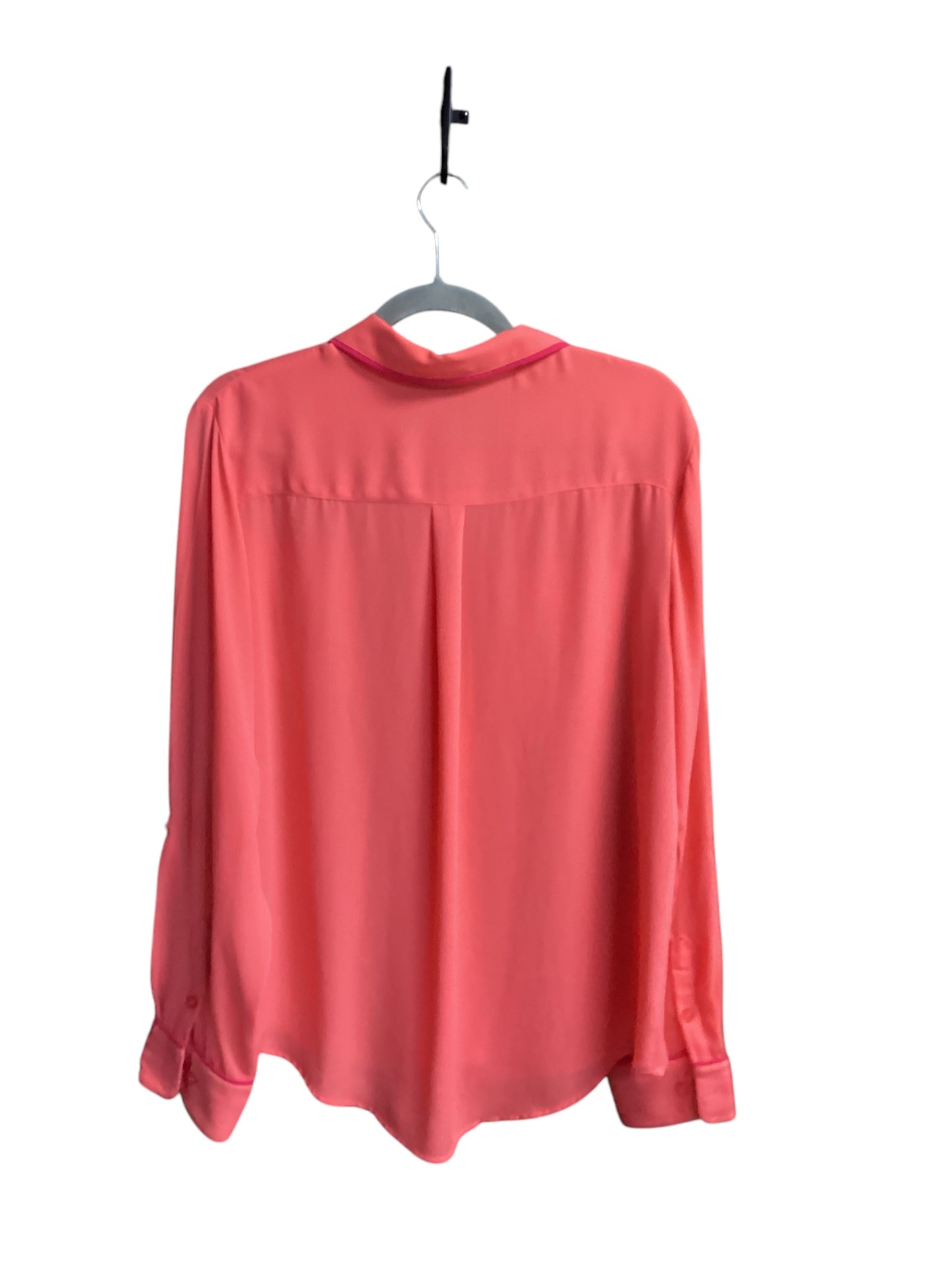 Blouse Long Sleeve By Investments In Coral, Size: L