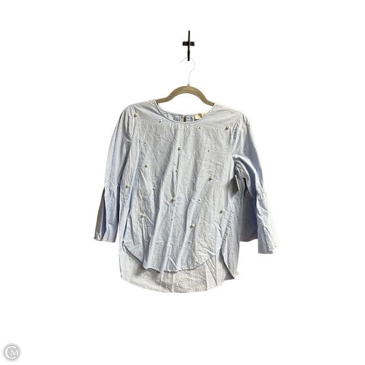Top Long Sleeve By Loft In Blue, Size: Xs