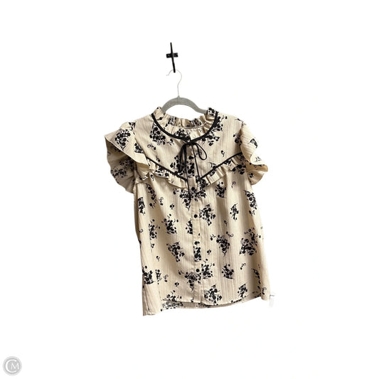 Top Sleeveless By Shein In Black & Cream, Size: 2x