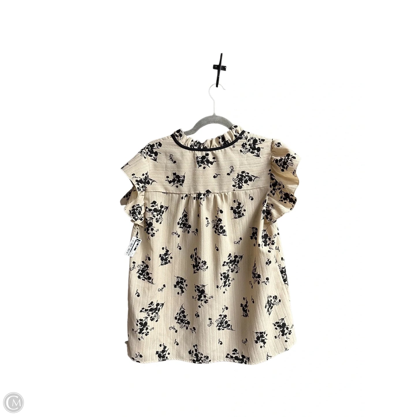 Top Sleeveless By Shein In Black & Cream, Size: 2x