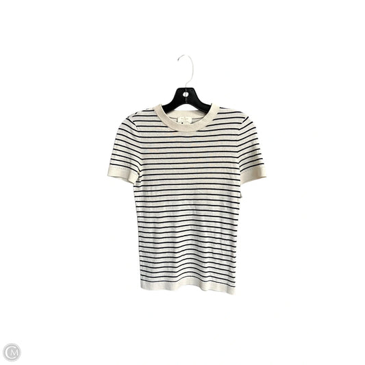 Top Short Sleeve Designer By Kate Spade In Cream, Size: Xs