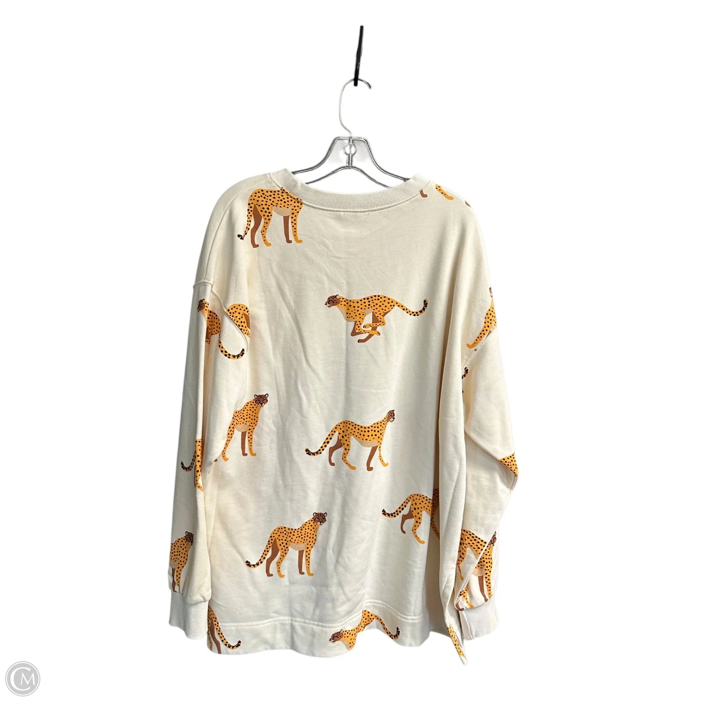 Sweatshirt Collar By Easel In Cream, Size: L
