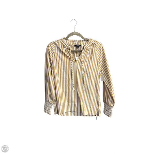Top Long Sleeve By J. Crew In Striped Pattern, Size: Xxs