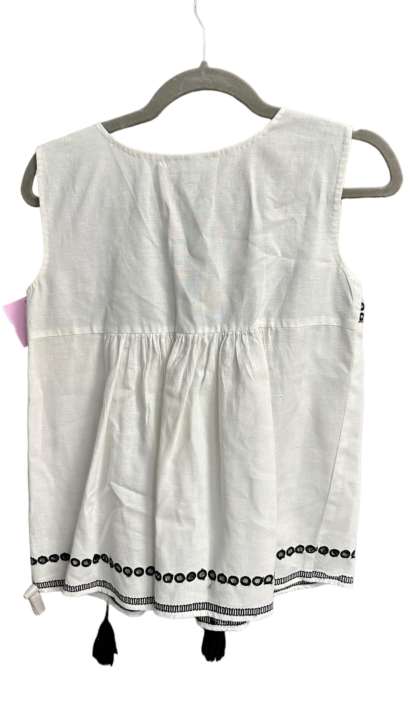 Black & White Top Sleeveless Clothes Mentor, Size Xs