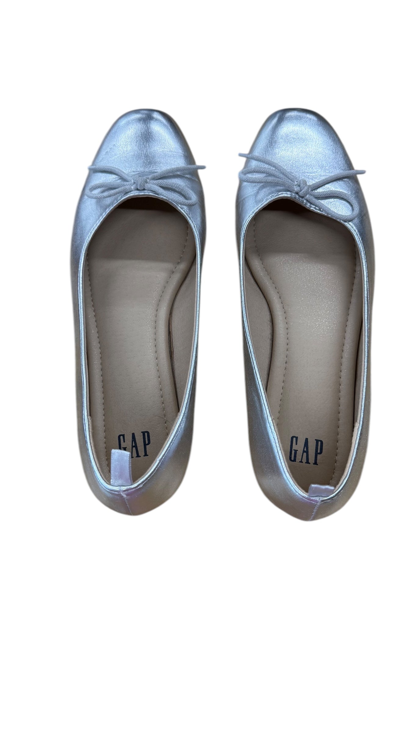 Shoes Flats By Gap In Silver, Size: 8