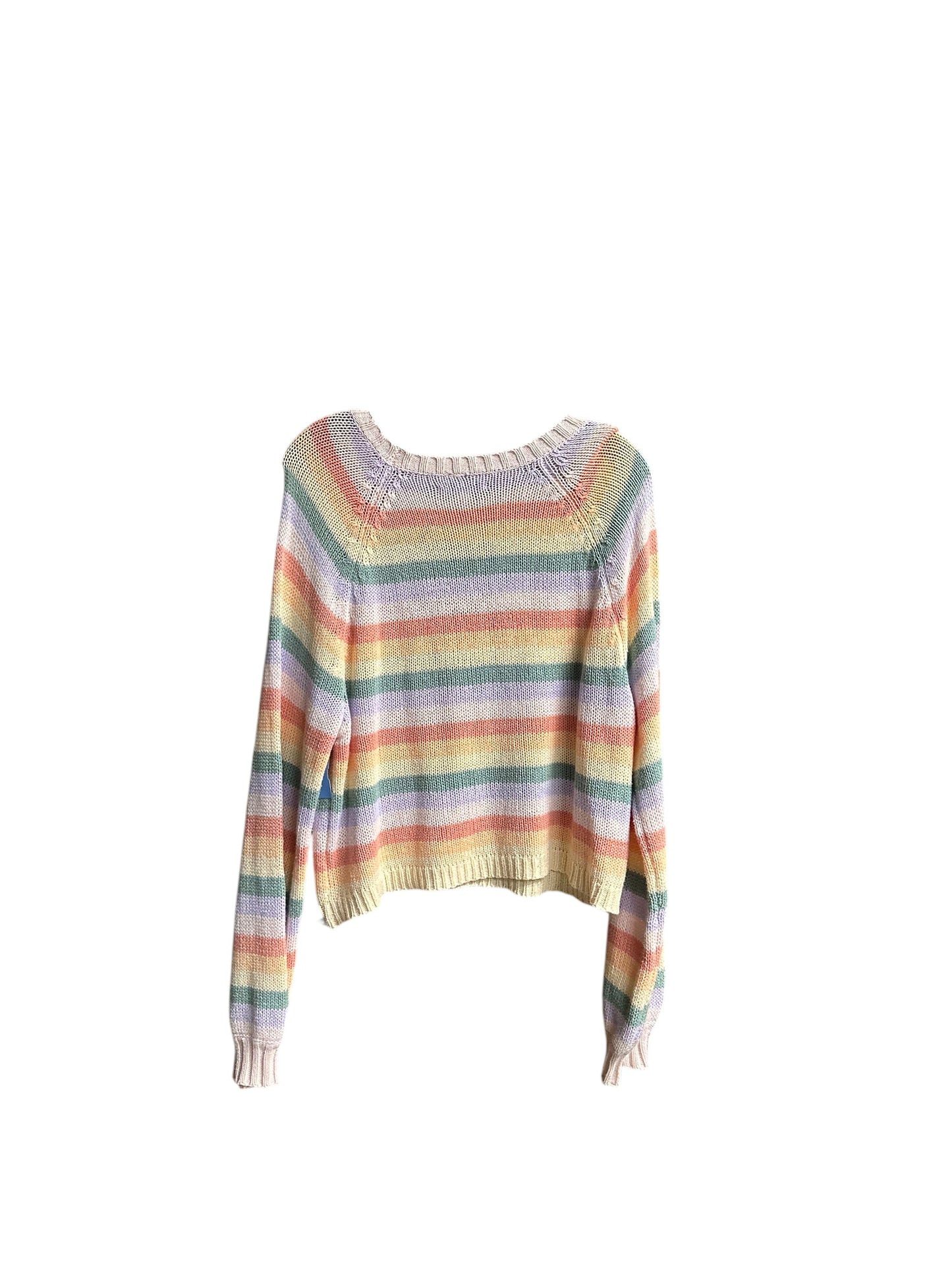 Sweater By American Eagle In Rainbow Print, Size: M