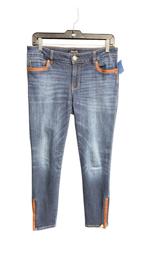 Jeans Skinny By White House Black Market In Blue Denim, Size: 4