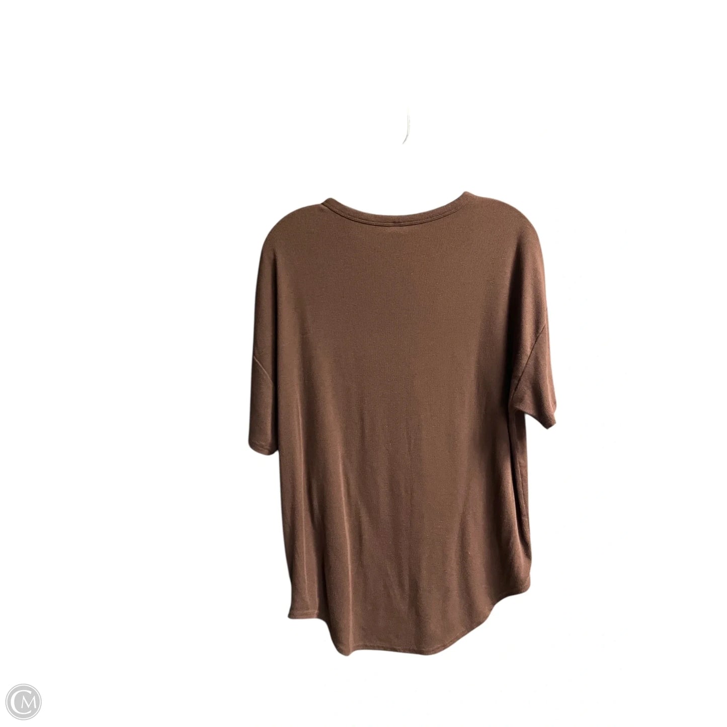 Athletic Top Short Sleeve By Old Navy In Brown, Size: Xs