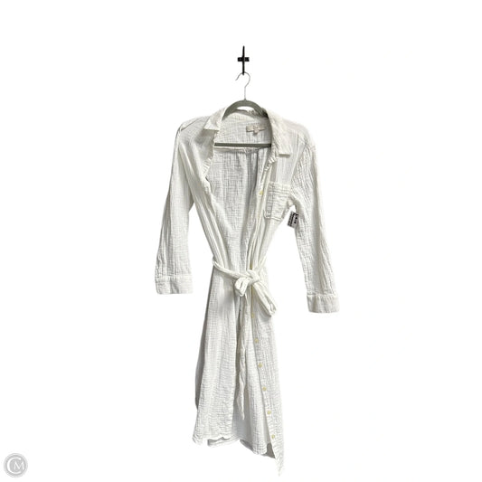 Dress Casual Maxi By Loft In White, Size: L