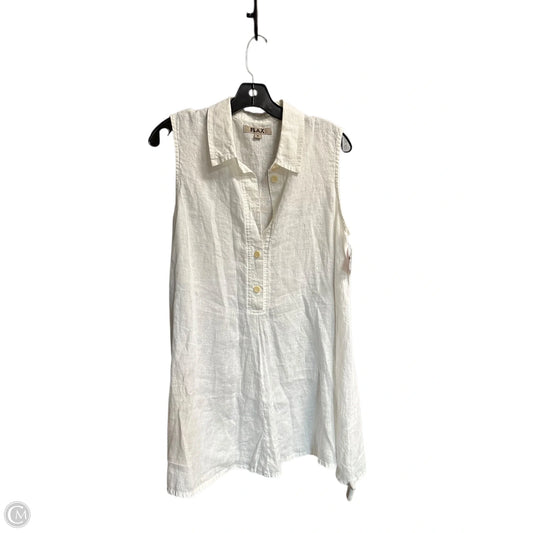 Top Sleeveless By Flax In White, Size: S