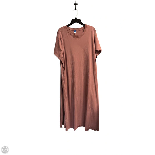 Dress Casual Maxi By Old Navy In Brown, Size: 2x