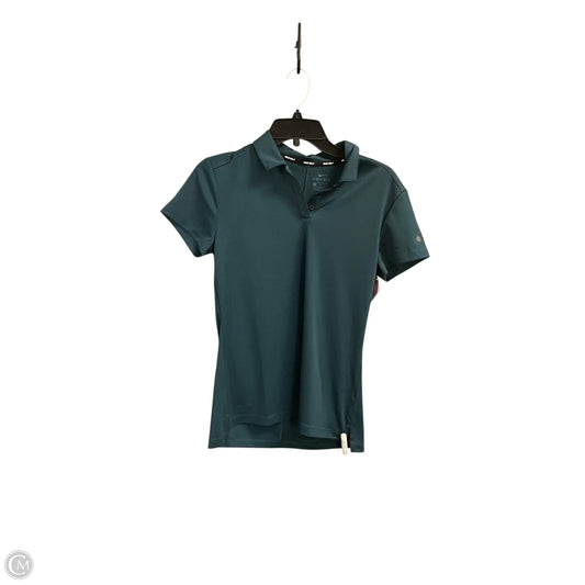 Athletic Top Short Sleeve By Nike In Green, Size: S