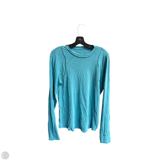 Top Long Sleeve By Pilcro In Teal, Size: L