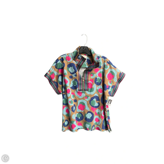 Top Short Sleeve Designer By Tory Burch In Multi-colored, Size: L