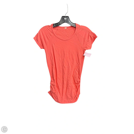 Athletic Top Short Sleeve By Athleta In Pink, Size: S