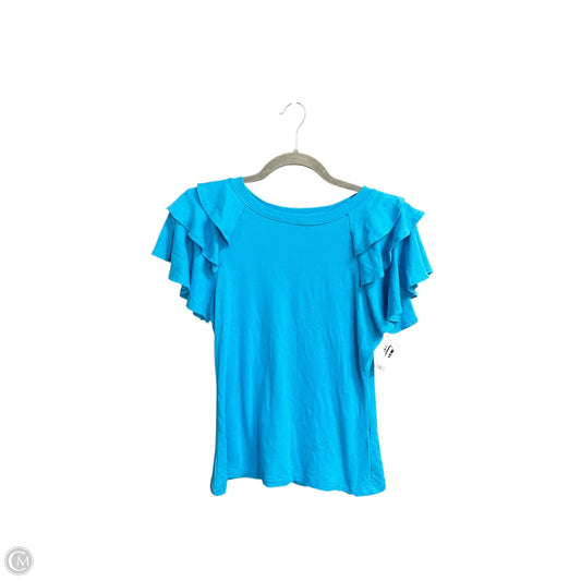 Top Short Sleeve By English Factory In Blue, Size: Xs