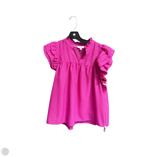 Top Short Sleeve By Umgee In Pink, Size: S