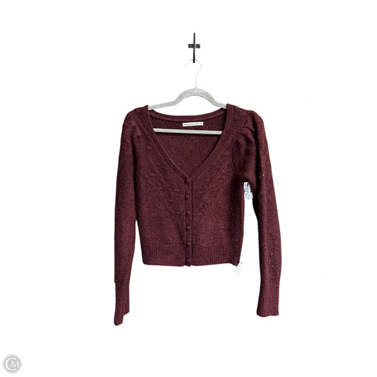 Sweater By Abercrombie And Fitch In Maroon, Size: Xs