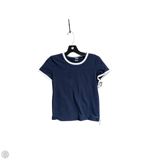 Top Short Sleeve By Clothes Mentor In Navy, Size: S
