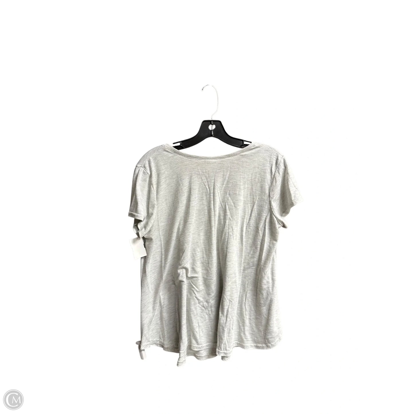 Top Short Sleeve By Clothes Mentor In Grey, Size: M