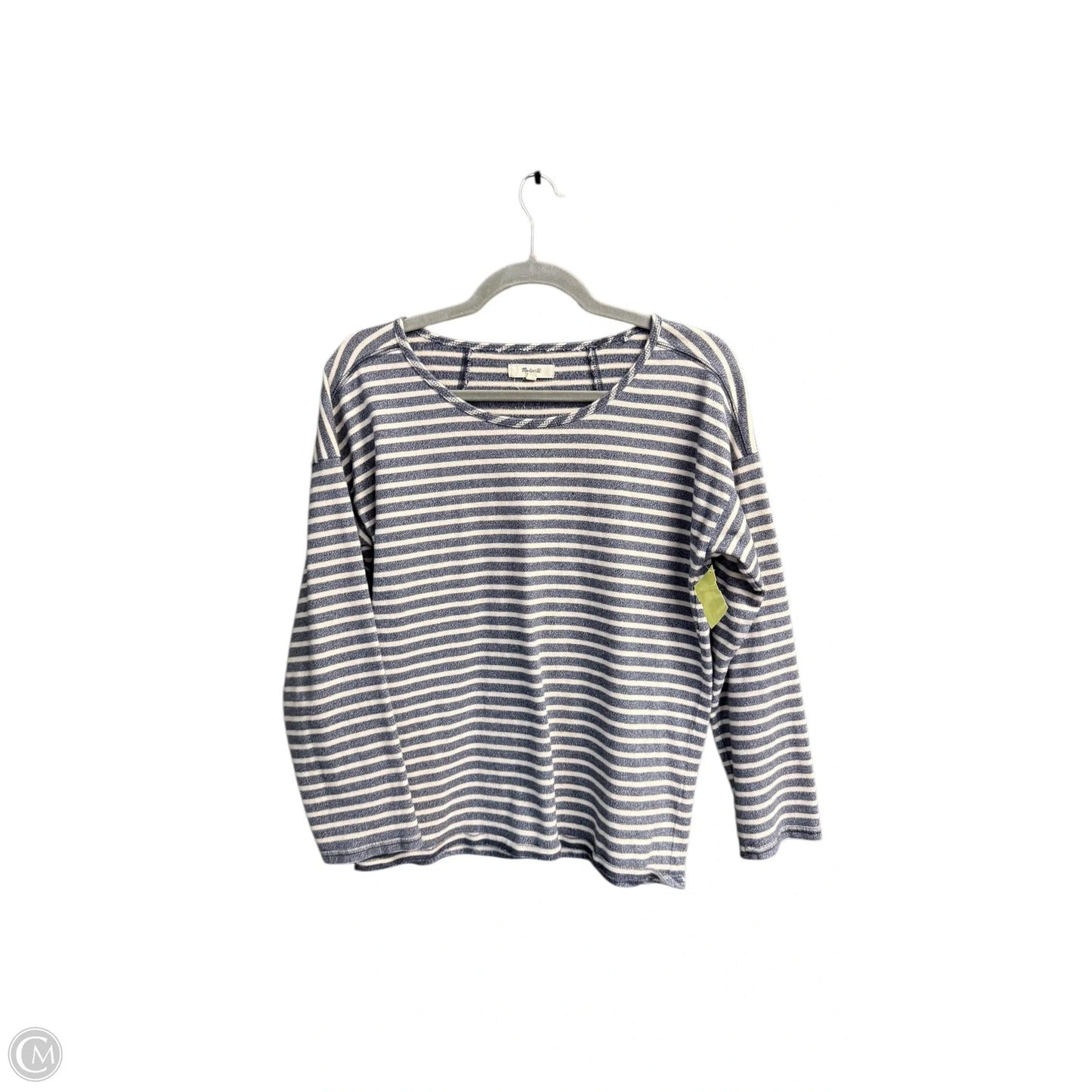 Top Long Sleeve By Madewell In Striped Pattern, Size: Xs