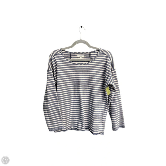 Top Long Sleeve By Madewell In Striped Pattern, Size: Xs