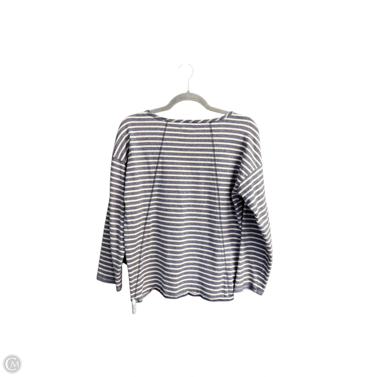 Top Long Sleeve By Madewell In Striped Pattern, Size: Xs