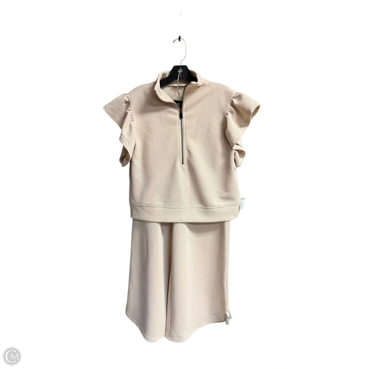 Pants Set 2pc By Entro In Beige, Size: S