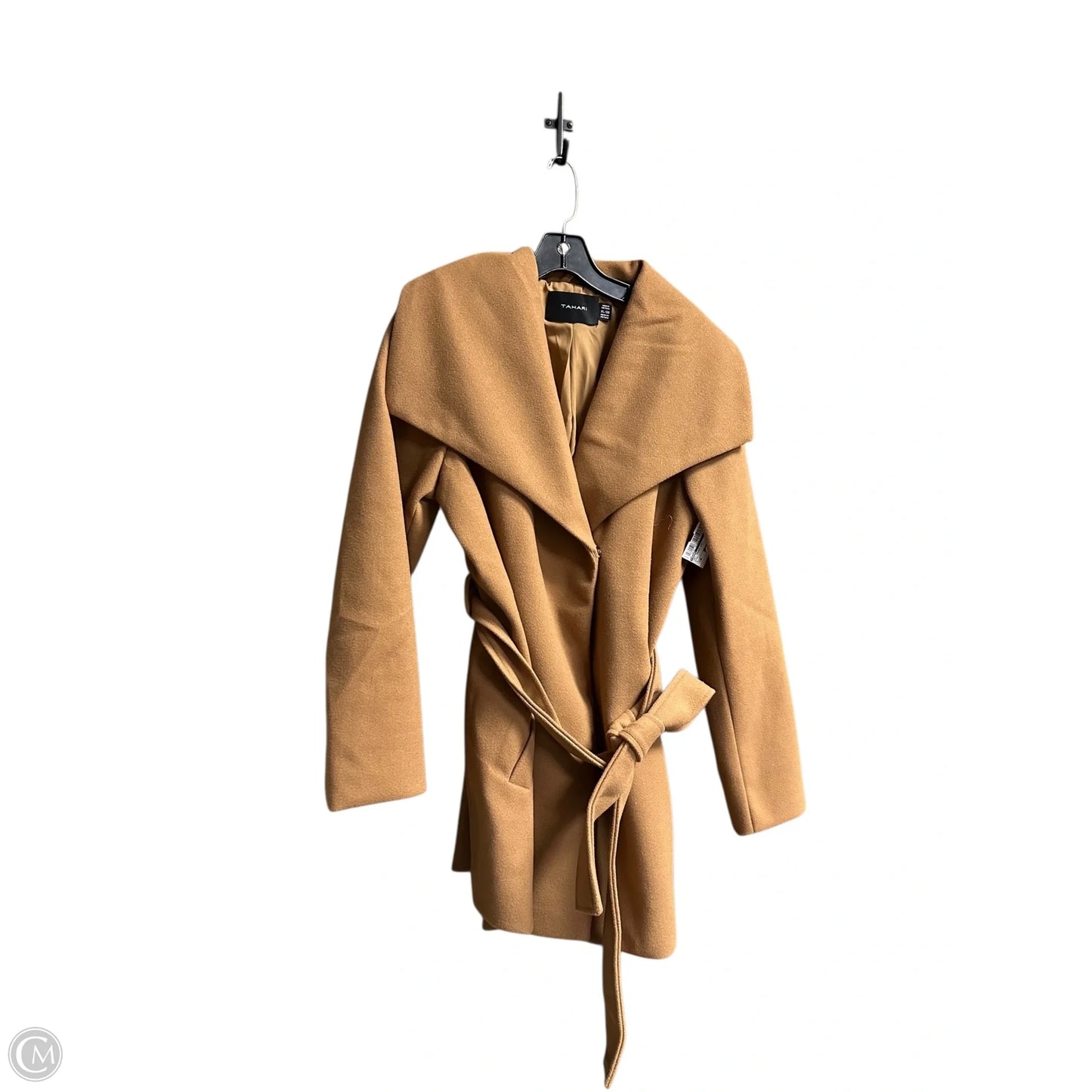 Coat Trench Coat By Tahari In Brown, Size: Xl