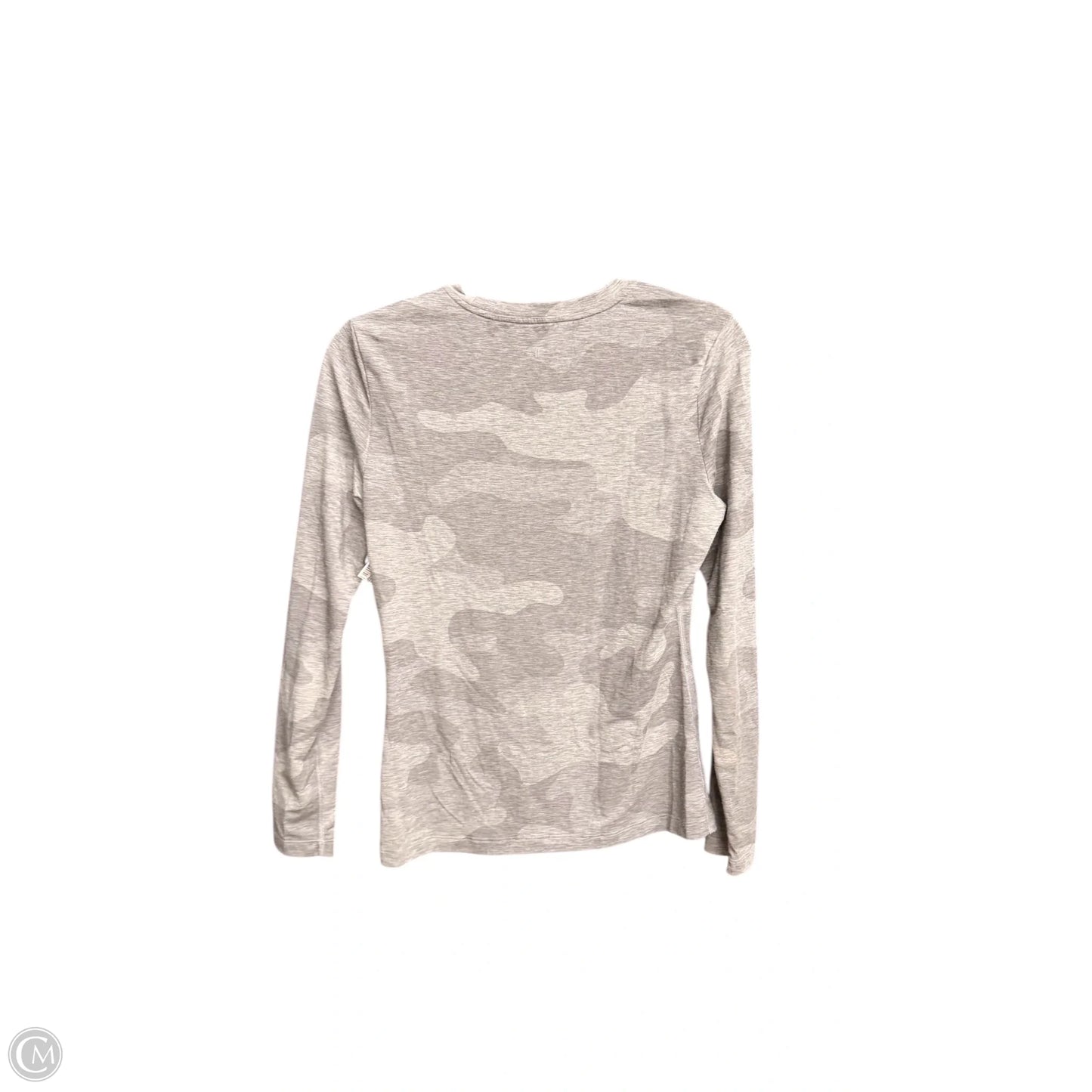 Athletic Top Long Sleeve Collar By Nobull In Grey, Size: Xs