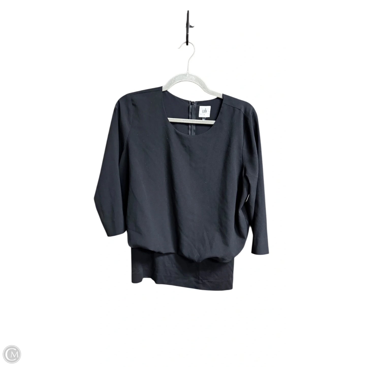 Top 3/4 Sleeve By Cabi In Black, Size: S