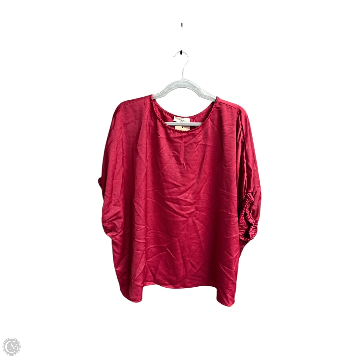 Top Short Sleeve By Entro In Red, Size: L