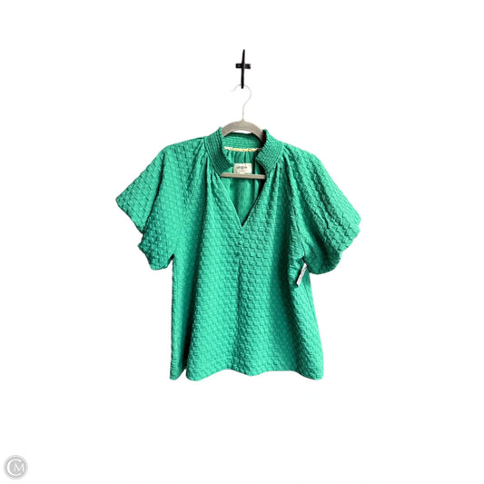Top Short Sleeve By Umgee In Green, Size: S