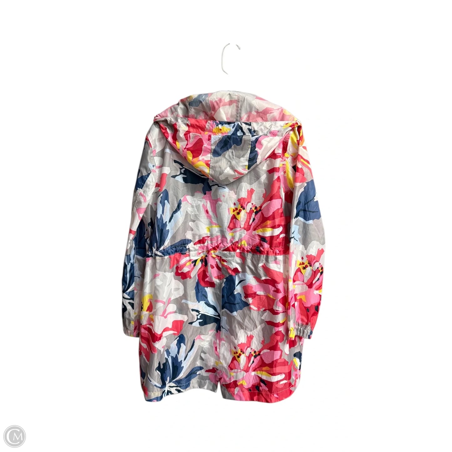 Coat Raincoat By Joules In Floral Print, Size: M