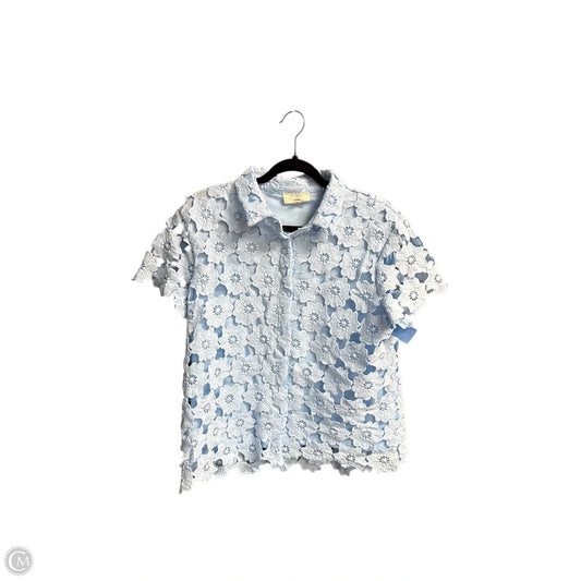Top Short Sleeve By Umgee In Blue, Size: S