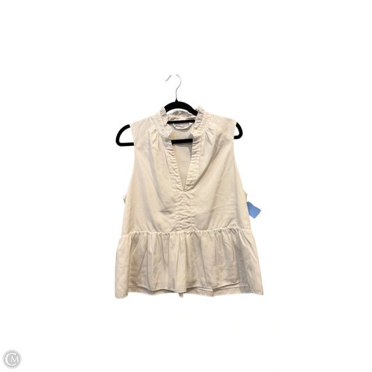 Top Sleeveless By Amanda Uprichard In White, Size: M